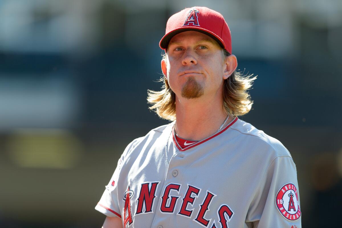 Pitcher Jered Weaver is one of four players left on the Angels from the team's last playoff appearance in 2009.