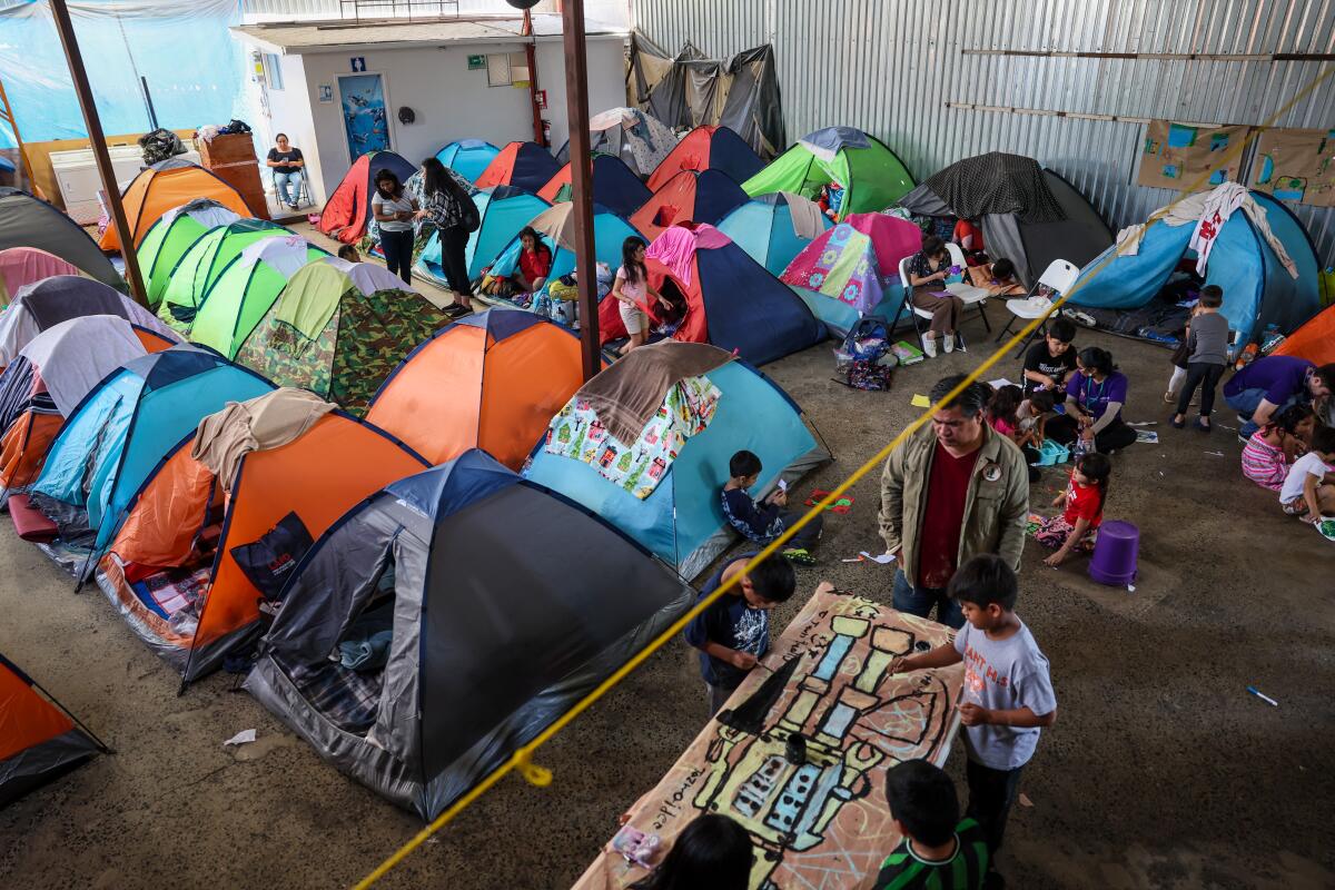 Dentro do Movimiento Juventud 2000, um abrigo para migrantes, onde 