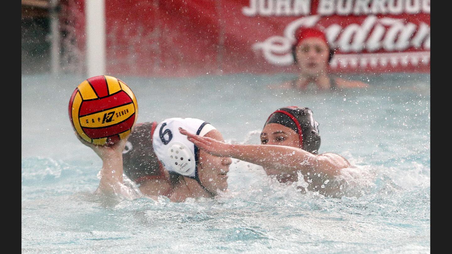 Photo Gallery: Crescenta Valley vs. Burroughs Pacific League girls' water polo