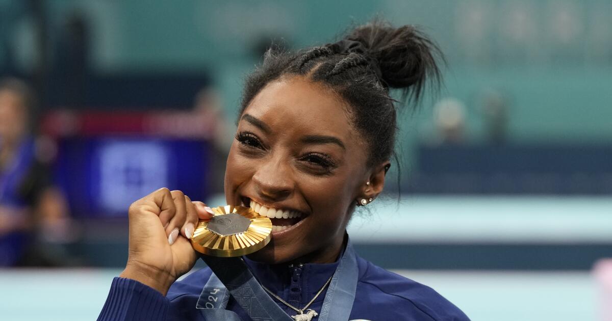 Simone Biles expresses love for her role as a black gymnast, reaffirms her spot at the Olympics Simone Biles expresses love for her role as a black gymnast, reaffirms her spot at the Olympics