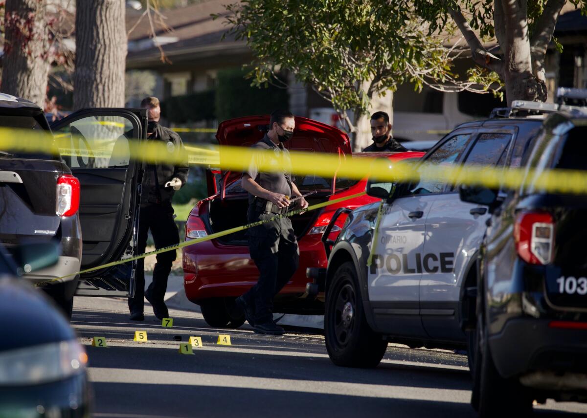 Driver accused of ramming three police vehicles following in Ontario died following an officer involved shooting.