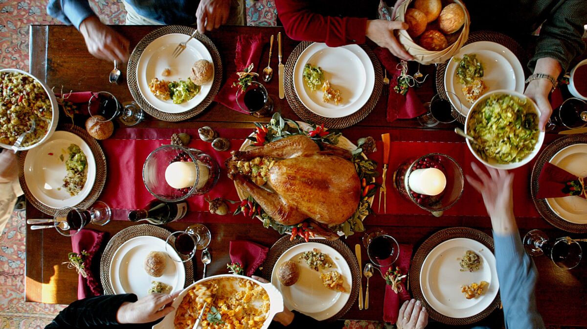 A Thanksgiving spread
