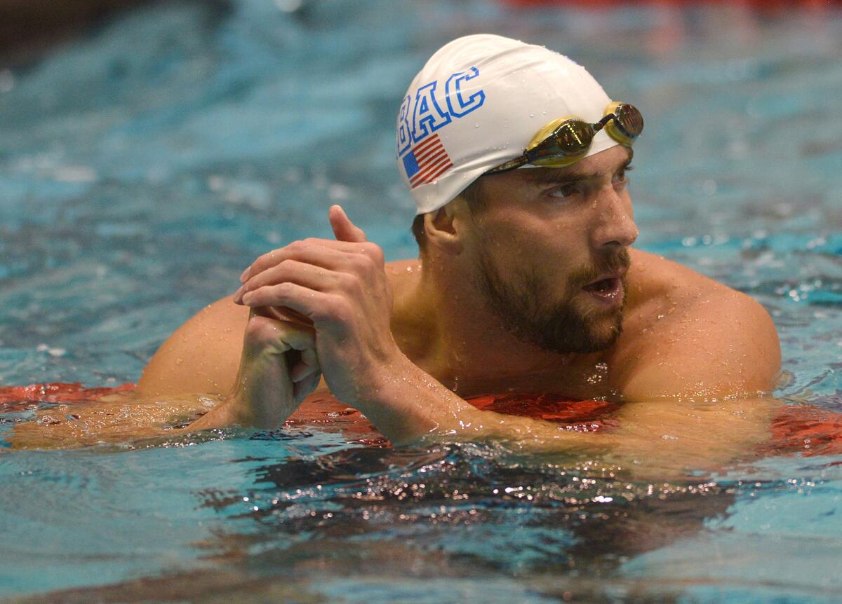 Michael Phelps is scheduled to enter the 100-meter freestyle, 100 butterfly, 100 backstroke and 200 individual medley at the U.S. championships next week in Irvine.