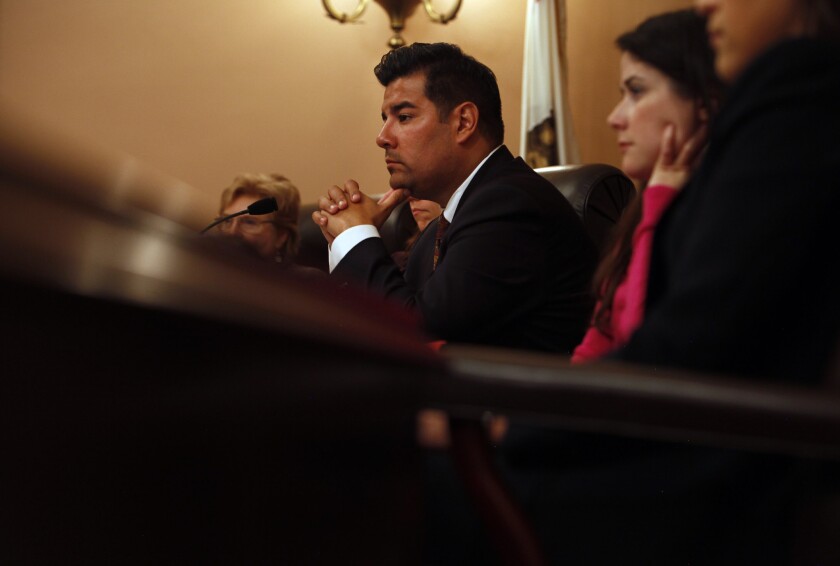 Senator Ricardo Lara (D-Bell Gardens), shown in 2013, has proposed that voters repeal Proposition 227, which requires schools to teach in English.