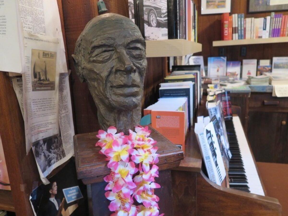 Bust of Henry Miller.