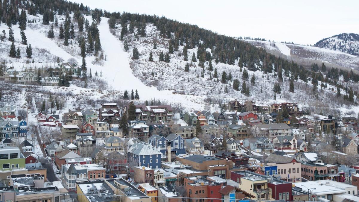 A view of Park City the day before the start of the 2018 Sundance Film Festival.