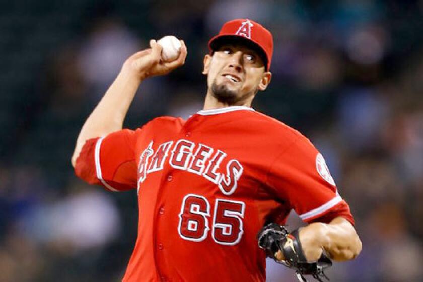 Dane De La Rosa and the rest of the Angels' bullpen have a combined 4.26 earned run average through 95 innings in which they have allowed 27 of 57 inherited runners to score and blown five of eight save opportunities.