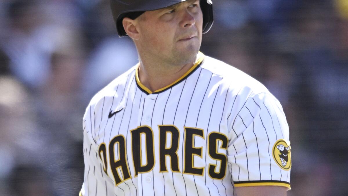 Padres' Luke Voit still growing into full-time DH role - The San