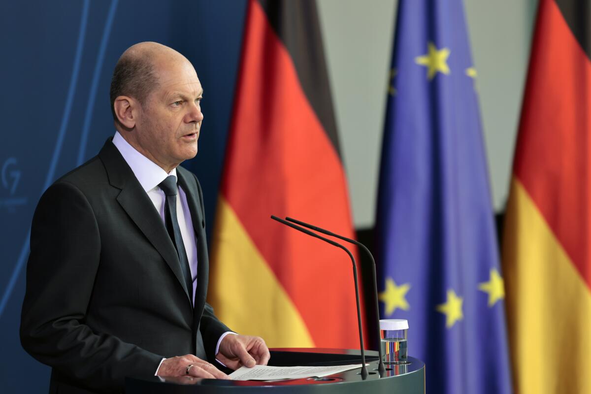 German Chancellor Olaf Scholz