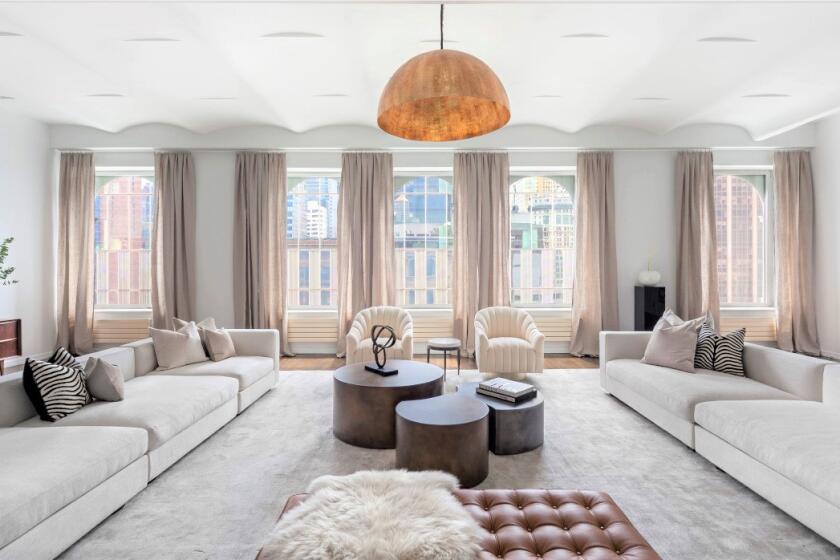 The five-bedroom condo in Manhattan's Financial District includes three terraces that combine for 3,500 square feet.