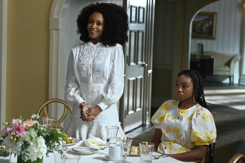 Yaya DaCosta, left, and Alana Bright in "Our Kind of People" on Fox.