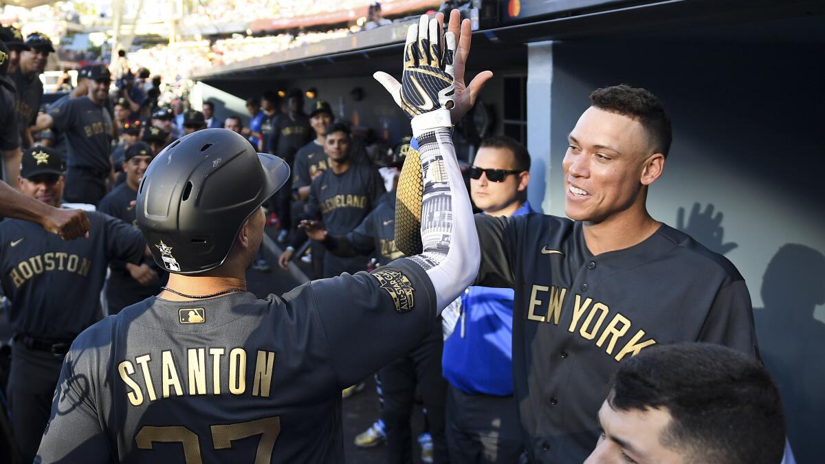 New York Yankees OF Aaron Judge, Giancarlo Stanton Named All-Star