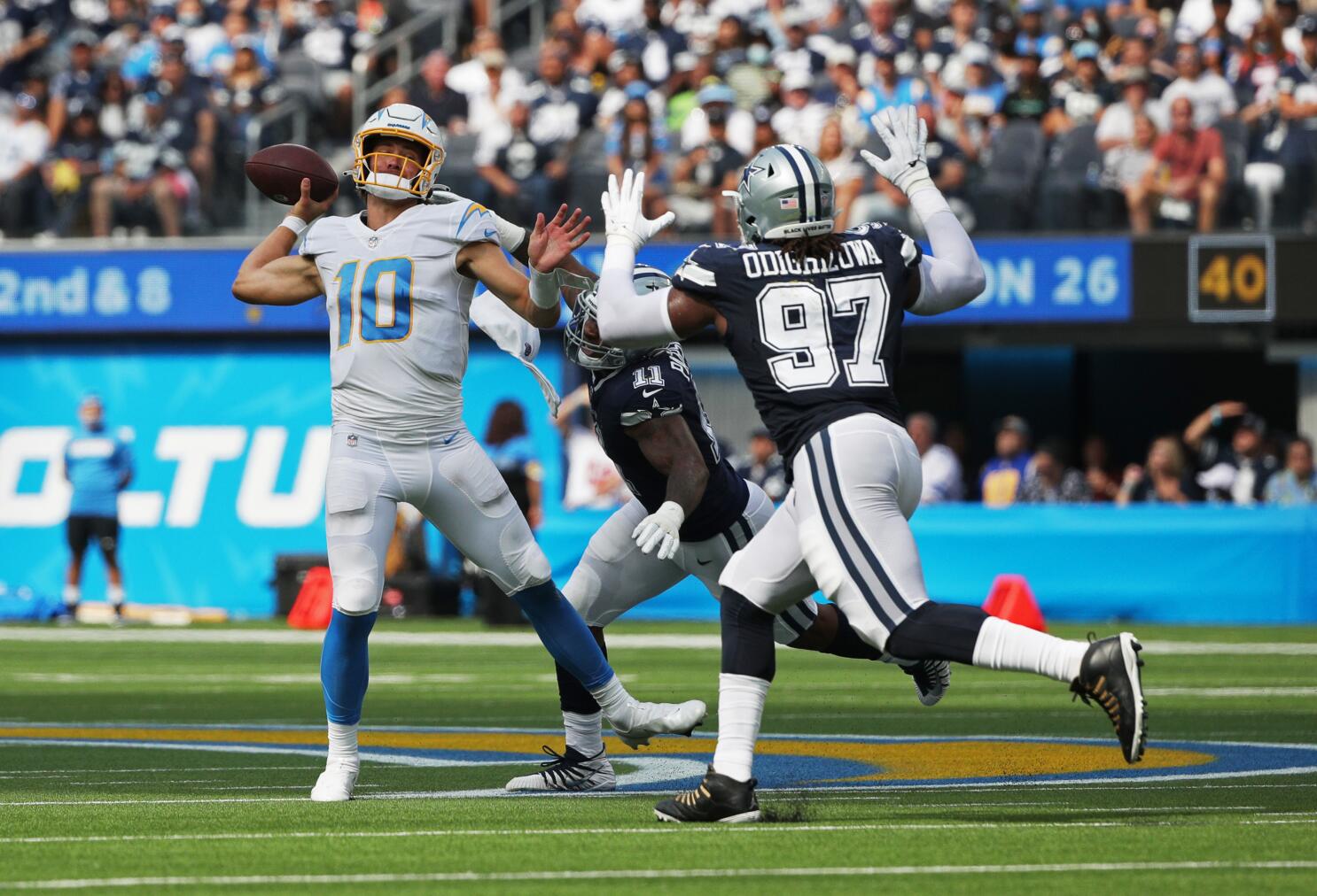 Chargers' 20-17 loss to Cowboys by the numbers - Los Angeles Times