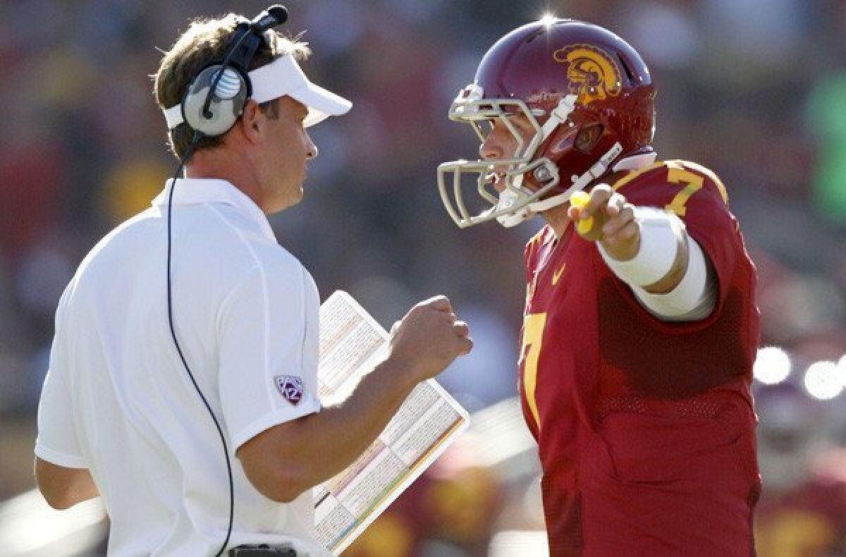 Coach Lane Kiffin and quarterback Matt Barkley have another controversy surrounding their USC football team.