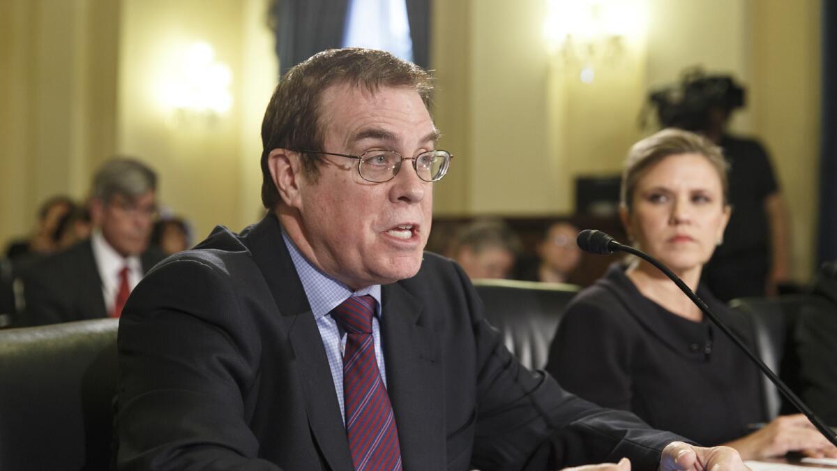 Dr. Thomas Lynch, assistant deputy undersecretary for health for clinical operations at the Veterans Health Administration, testifies before a House panel.
