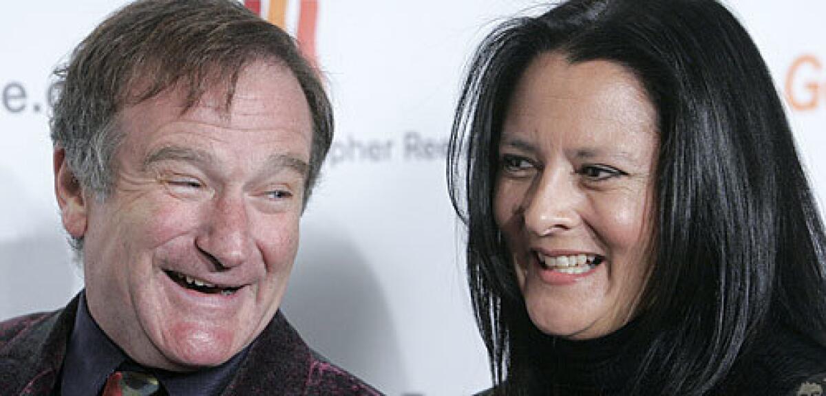 Robin Williams with wife Marsha Garces Williams pictured in November, 2005.