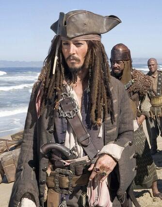 Johnny Depp in "Pirates of the Caribbean: At World's End"