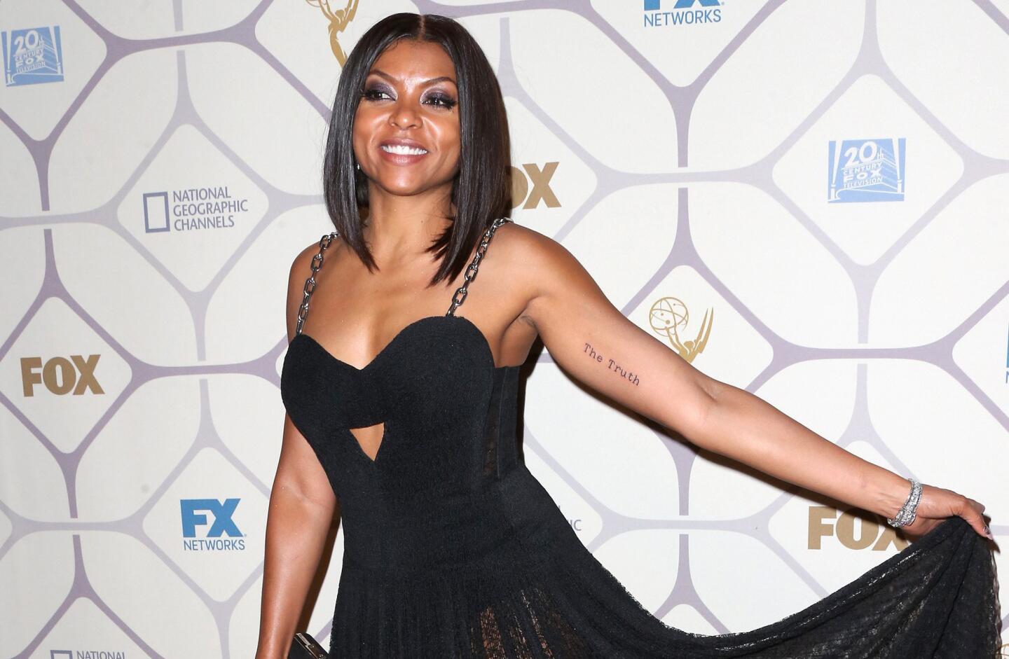 "Empire" actress Taraji P. Henson attends the Fox Emmys after-party.