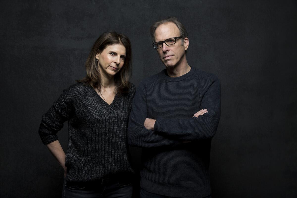 "The Hunting Ground" producer Amy Ziering and director Kirby Dick.