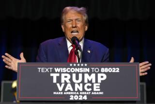 Republican presidential nominee former President Donald Trump speaks at a campaign event Saturday, Sept. 28, 2024, in Prairie du Chien, Wis. (AP Photo/Morry Gash)