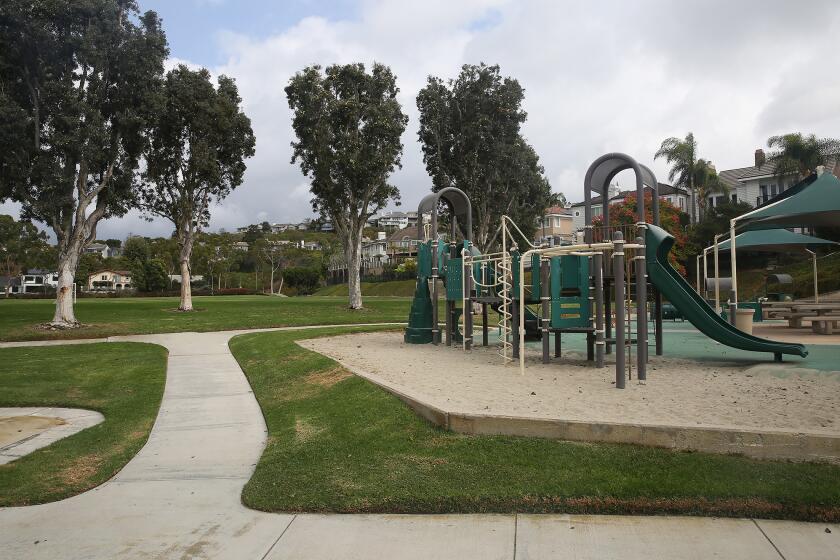 San Miguel Park along San Miguel Rd. in Newport Beach, CA. on Octorber 17th, 2024.