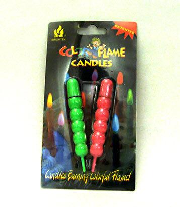 These really work. When I first tried them, I didn't expect that the color of the flame would be so intense — but it is. The candles give off a pleasant scent when they're lighted and don't smoke. According to the packaging, they're nontoxic. And they come in basic colors such as red, yellow, blue and green. That clinches it. I'm buying more.