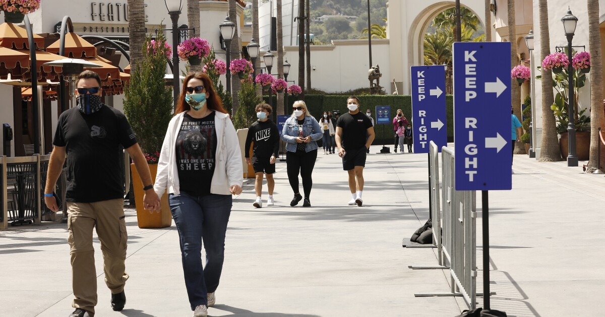 El condado de Los Ángeles golpeó la cubierta amarilla; Es probable que la amplia reapertura llegue pronto El condado de Los Ángeles golpeó la cubierta amarilla; Es probable que la amplia reapertura llegue pronto