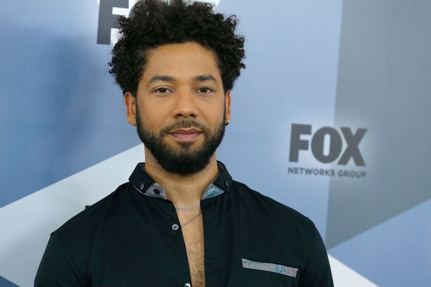 Jussie Smollett attends 2018 Fox Network Upfront at Wollman Rink, Central Park on May 14, 2018 in New York City. (John Lamparski/WireImage/Getty Images) ** OUTS - ELSENT, FPG, TCN - OUTS **
