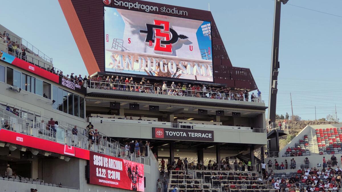 Soccer fans pack into Snapdragon Stadium to celebrate MLS coming