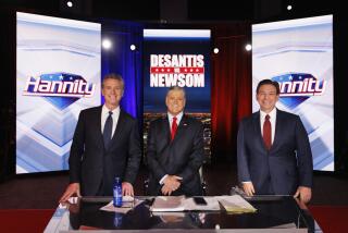 From Sean Hannity's DeSantis vs. Newsom: The Great Red vs. Blue State Debate on FOX News Channel on Thursday, Nov. 30, 2023.