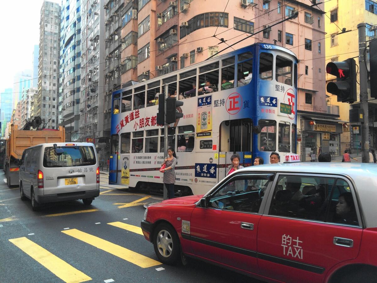 Since 1904, trams have ferried passengers across Hong Kong, a former British colony that returned to Chinese rule in 1997.