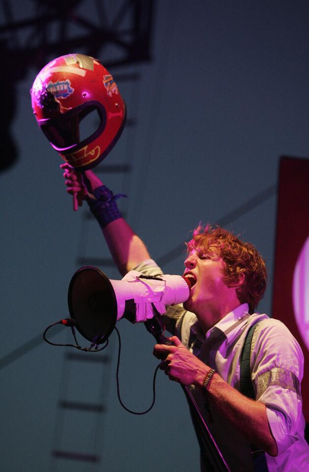 Richard Parry performs with his band The Arcade Fire, April 28, 2007.