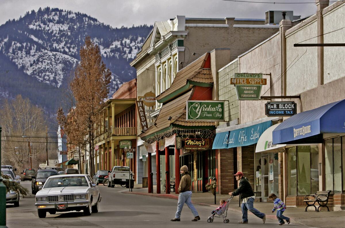Miner Street runs through the downtown of Yreka, the would-be capital of Jefferson.