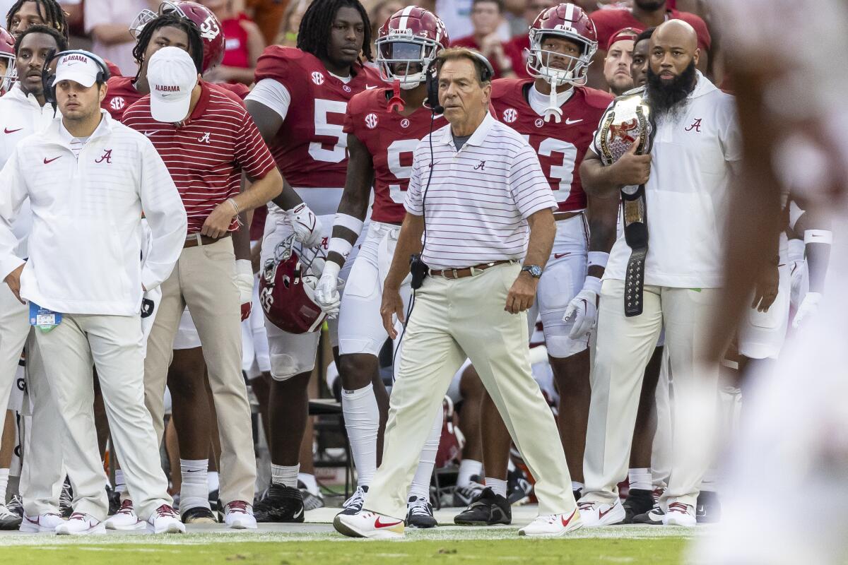 AP Top 25 Reality Check: Alabama's latest slip out of the top five  continues a trend for Tide - The San Diego Union-Tribune