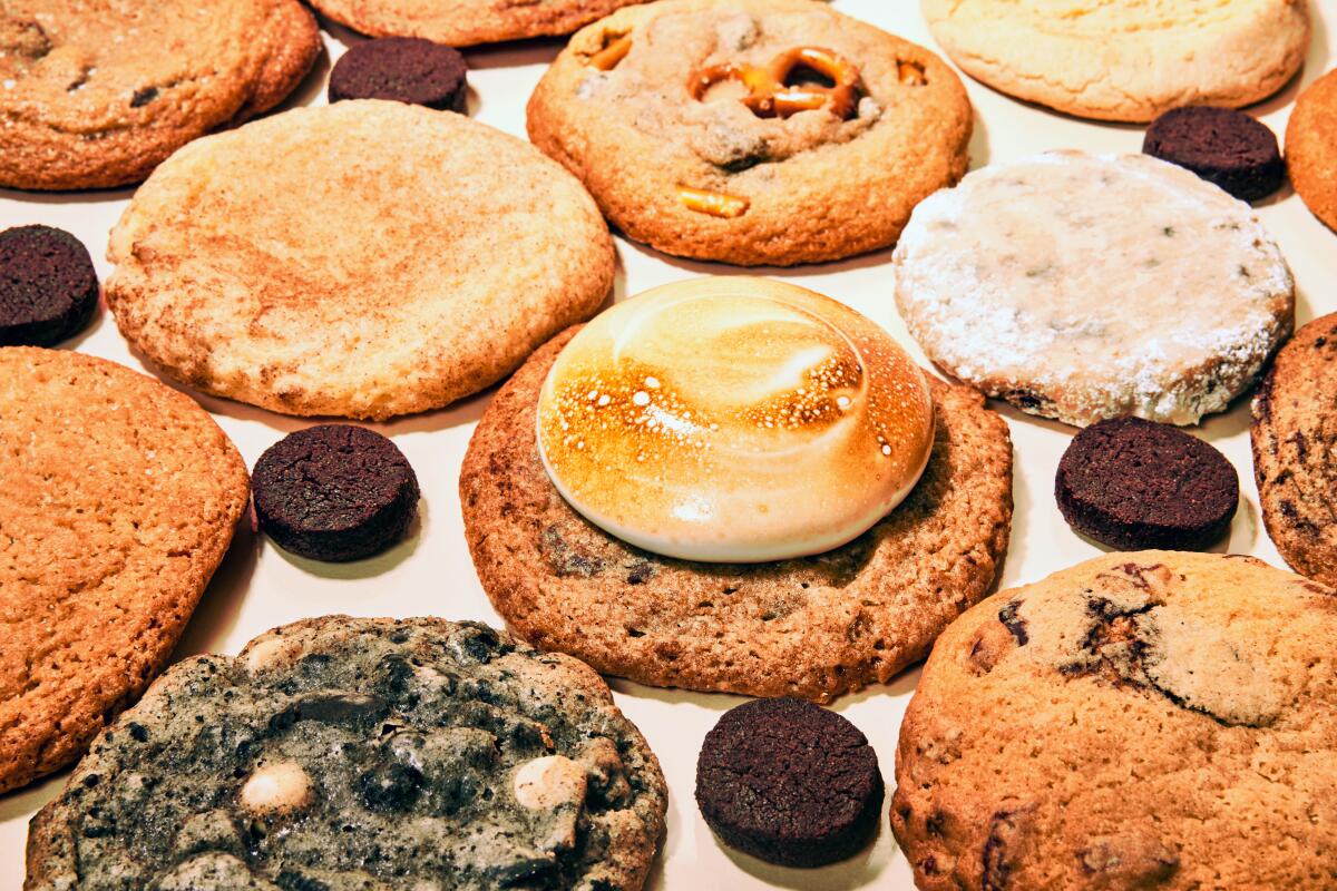 An assortment of cookies