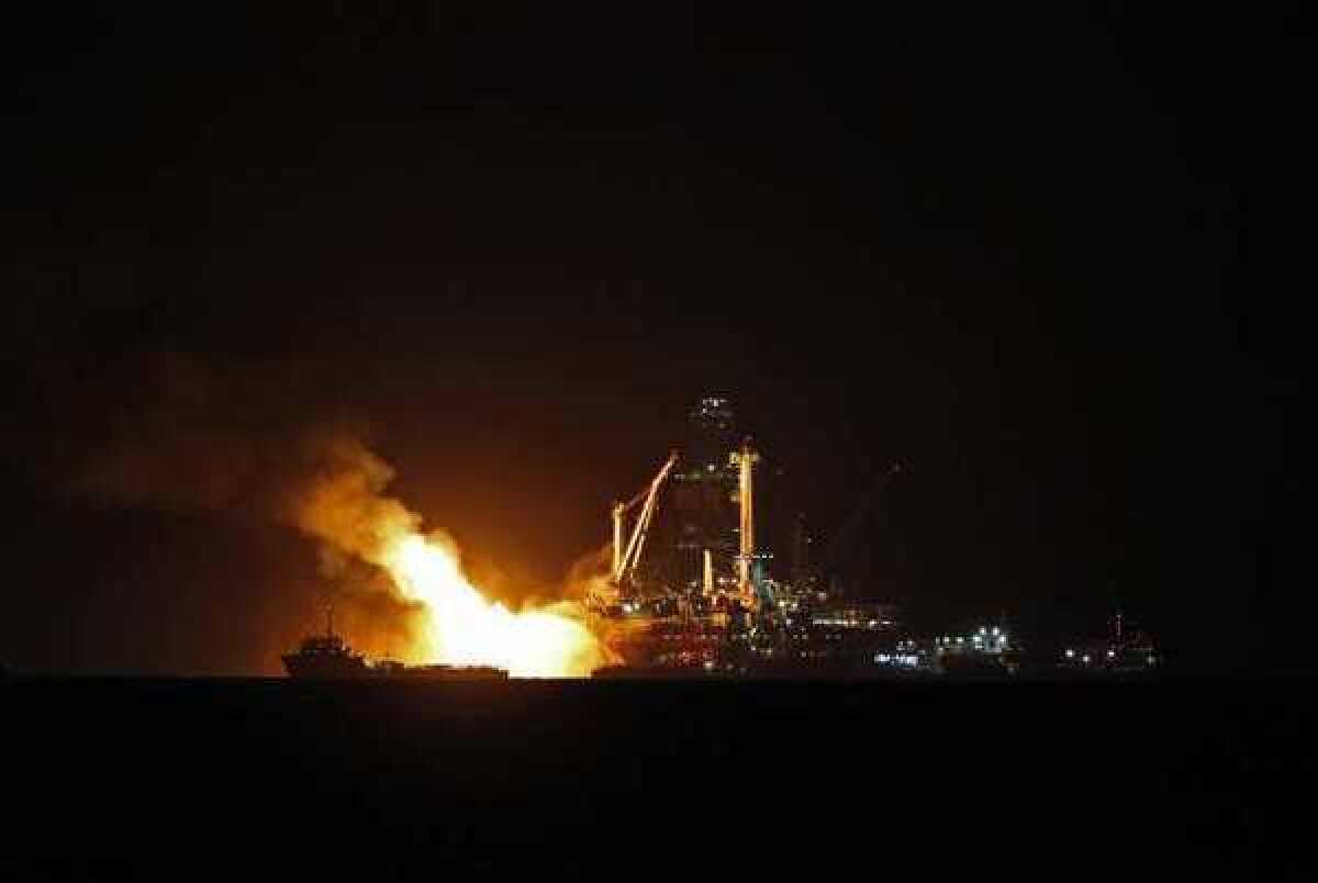 The Deepwater Horizon oil rig in 2010.