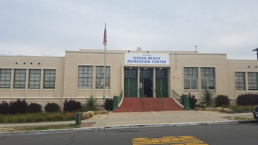 The Ocean Beach Recreation Center is one of three local city properties being evaluated for potential child-care use.