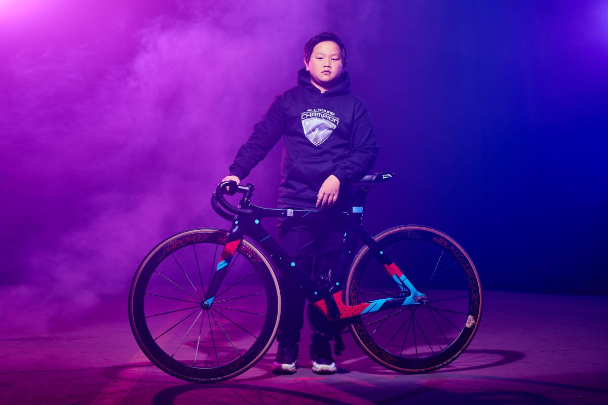 Track cyclist Aaron Wang