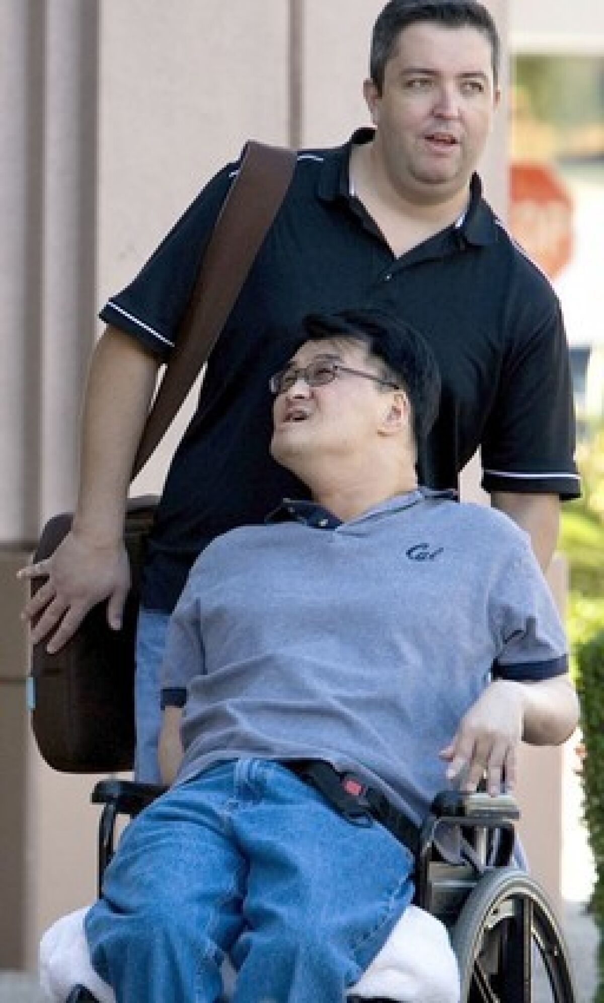 Matthew Kim, who has cerebral palsy, was barred from the classroom over alleged harassment.