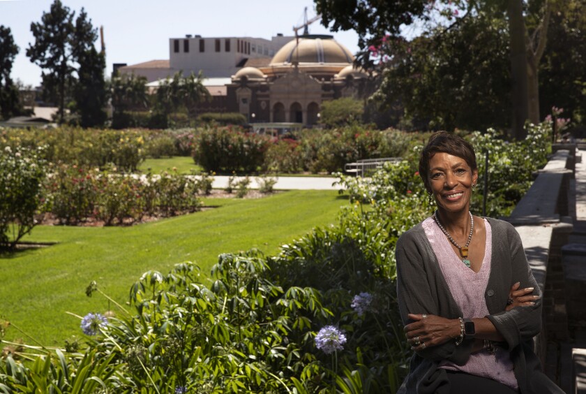 Judith Sydner-Gordon, photographed by the Natural History Museum rose garden