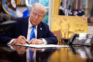 Trump signed a series of executive orders establishing the “Trump Gold Card” and introducing a $100,000 fee for H-1B visas. Photographer: Andrew Harnik/Getty Images