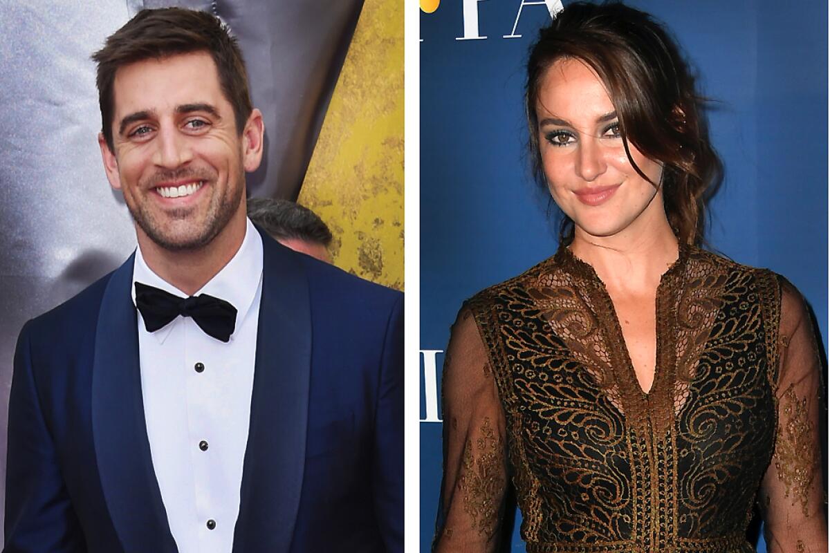 Aaron Rodgers Still Loves Shailene Woodley After Split Los Angeles Times 8990