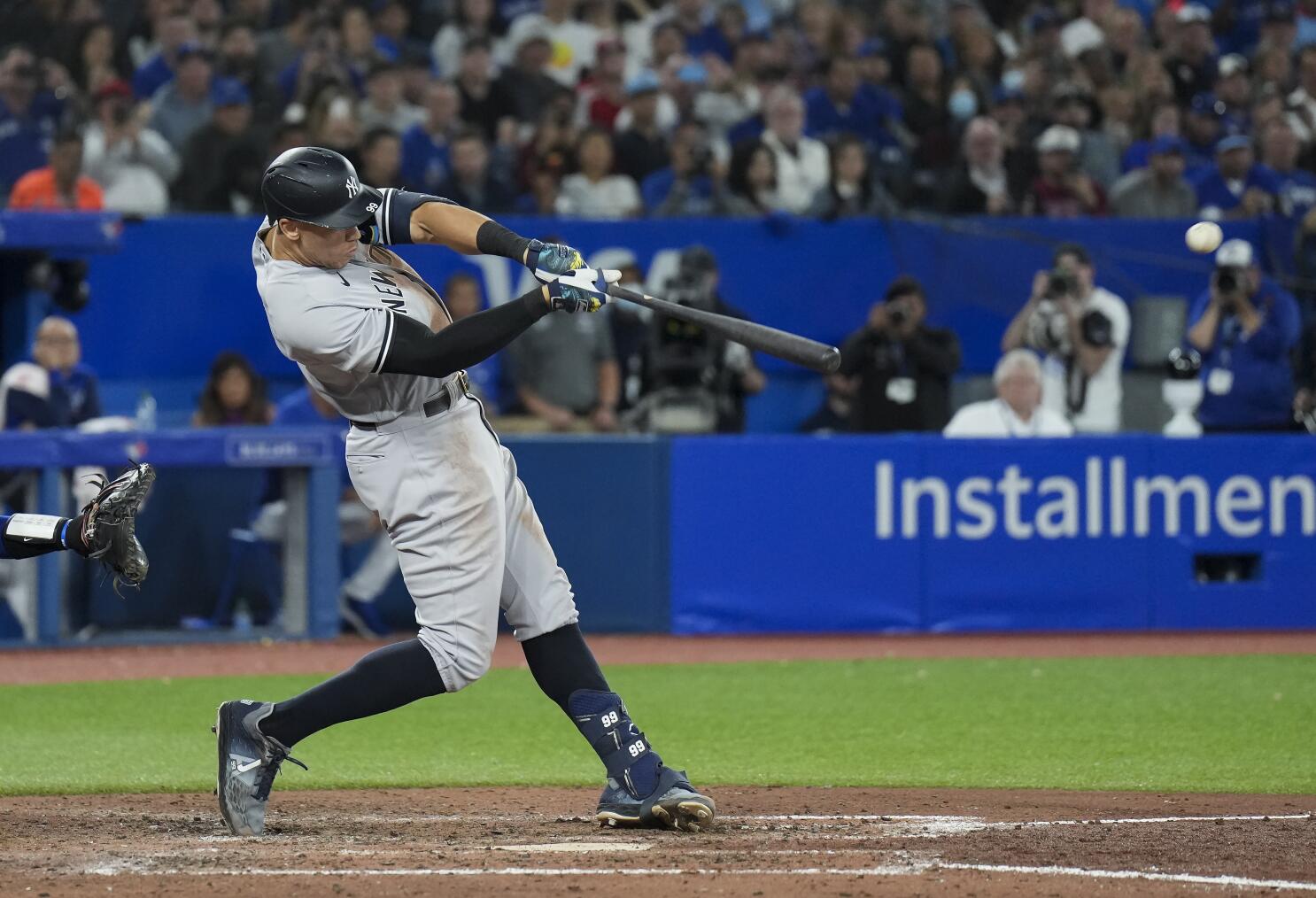 Yankees beat Blue Jays for AL East title, Judge stuck at 60 homers