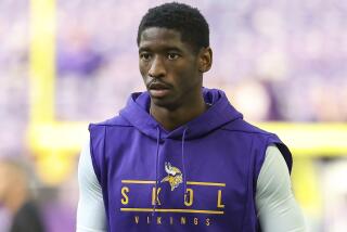 Minnesota Vikings wide receiver Jordan Addison (3) looks on before an NFL football game against the New Orleans Saints