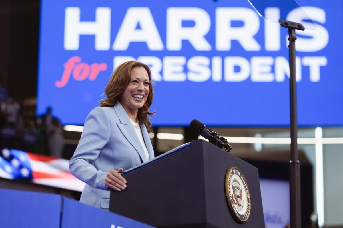 La vicepresidenta Kamala Harris