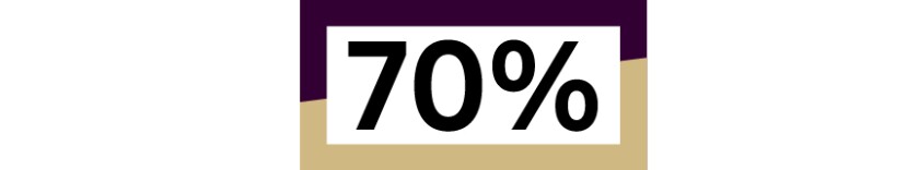 seventy percent