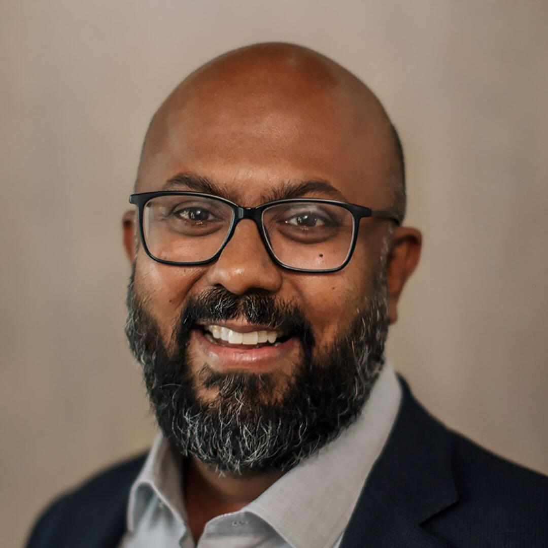 A portrait of Sanjit Mahanti