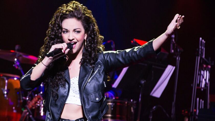 Ana Villafane in the Broadway production of "On Your Feet!," whose national tour lands in San Diego this month.