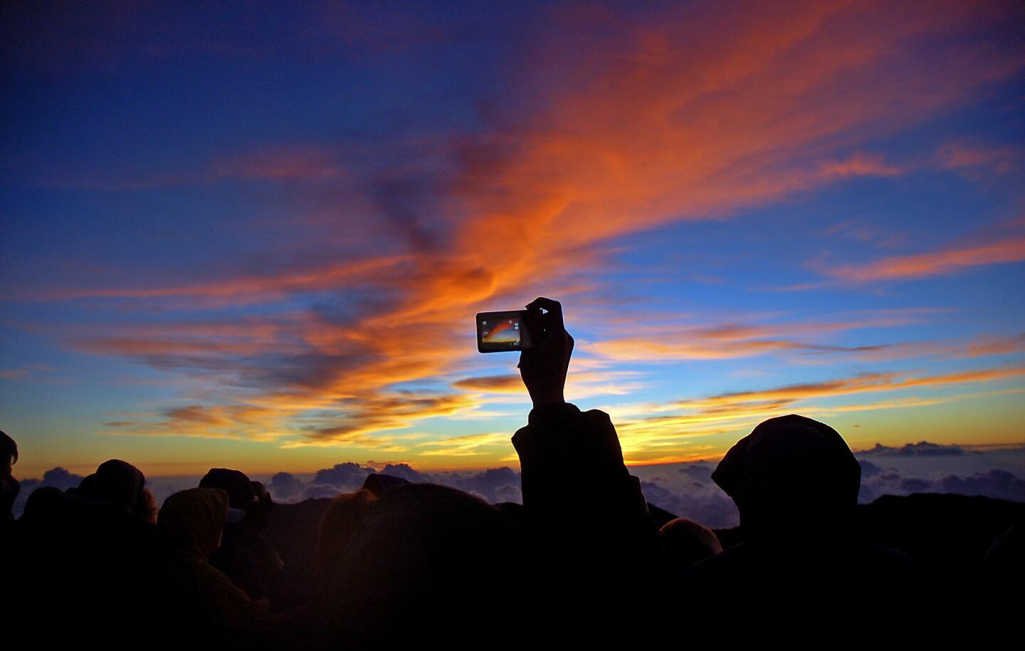 Dawn on the lip of Haleakala makes for a memorable photo op.