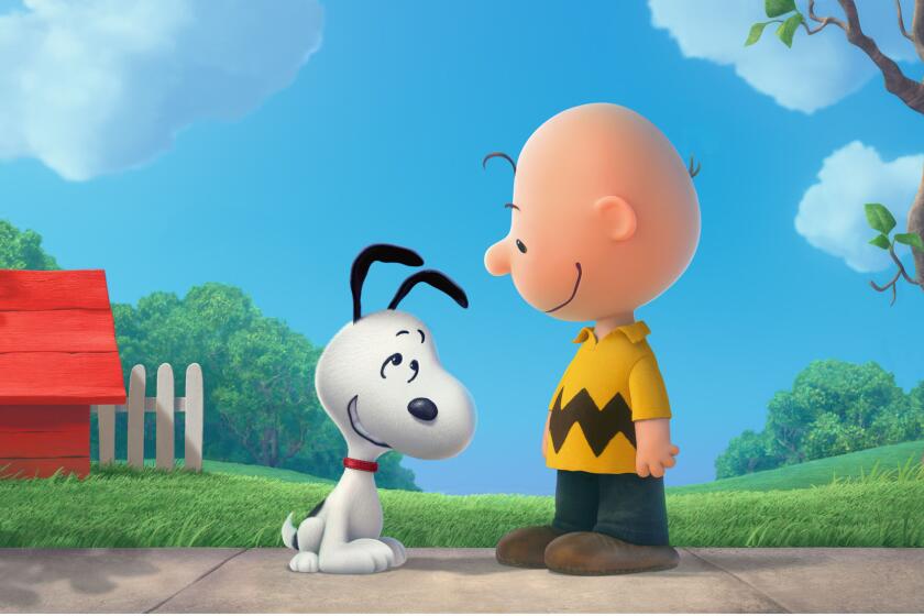 Charlie Brown and Snoopy in "The Peanuts Movie."
